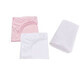 Set of 2 crib sheets + waterproof cover, 120x60 cm, White/Red, Fic Baby