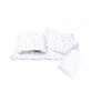 Bedding set 3 pieces + waterproof cover, 120x60 cm, Blue Stars, Fic Baby
