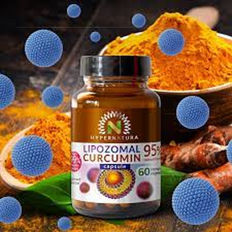 Lipozomaal Curcumine 95%, 60 plantaardige capsules, Hypernatura