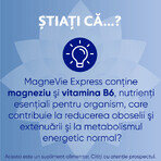 MagneVie Express, 150 mg magnesium + 0.7mg vitamin B6, extra energy, administration without water, 20 sachets MagneVie Express, 150 mg magnesium + 0.7mg vitamin B6, extra energy, administration without water, 20 sachets