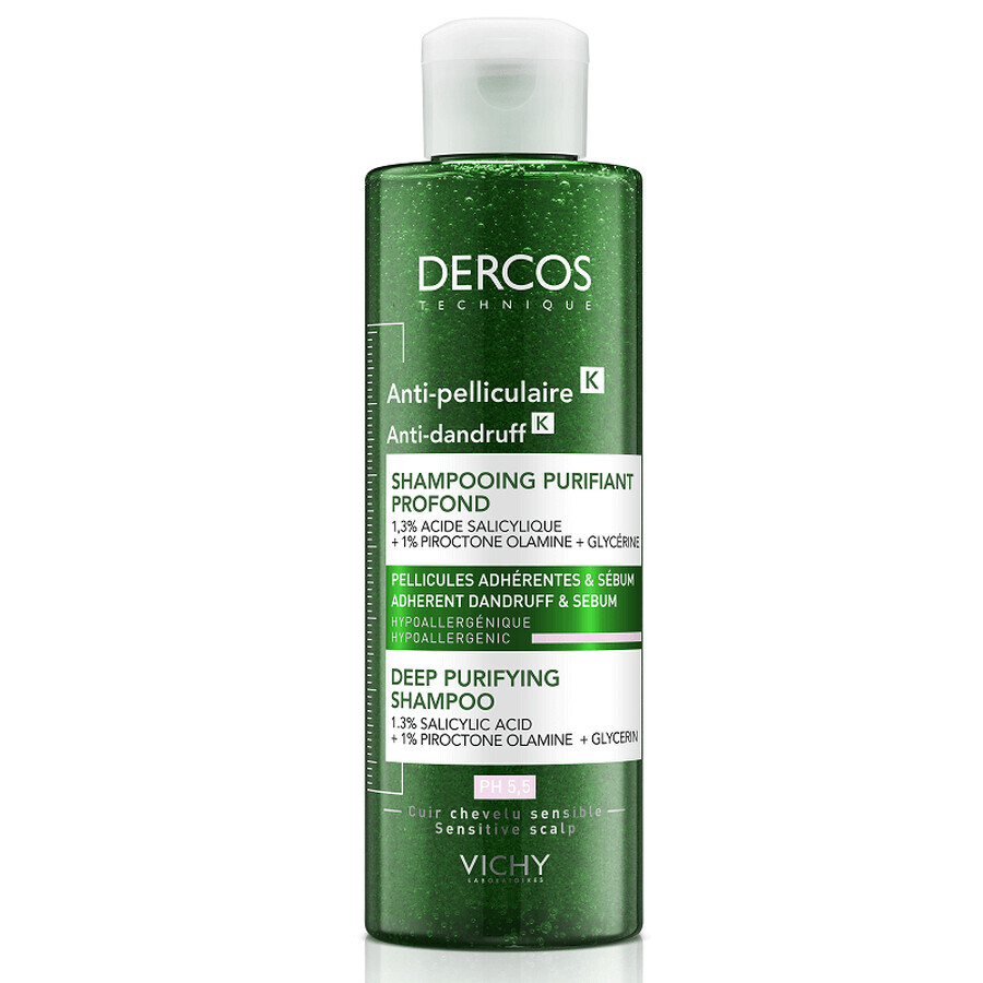 Vichy Dercos K Purifying Anti-Dandruff Shampoo, 250 ml