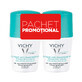 Vichy 48h Antiperspirant Roll-On Deodorant with Fragrance, 50 ml + 50 ml