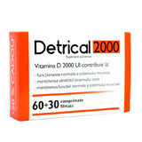 Detrical Vitamin D 2000UI, 60 tablets + 30 tablets, Zdrovit