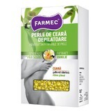 Perles de cire à épiler à l'extrait de vanille, 250 g, Farmec