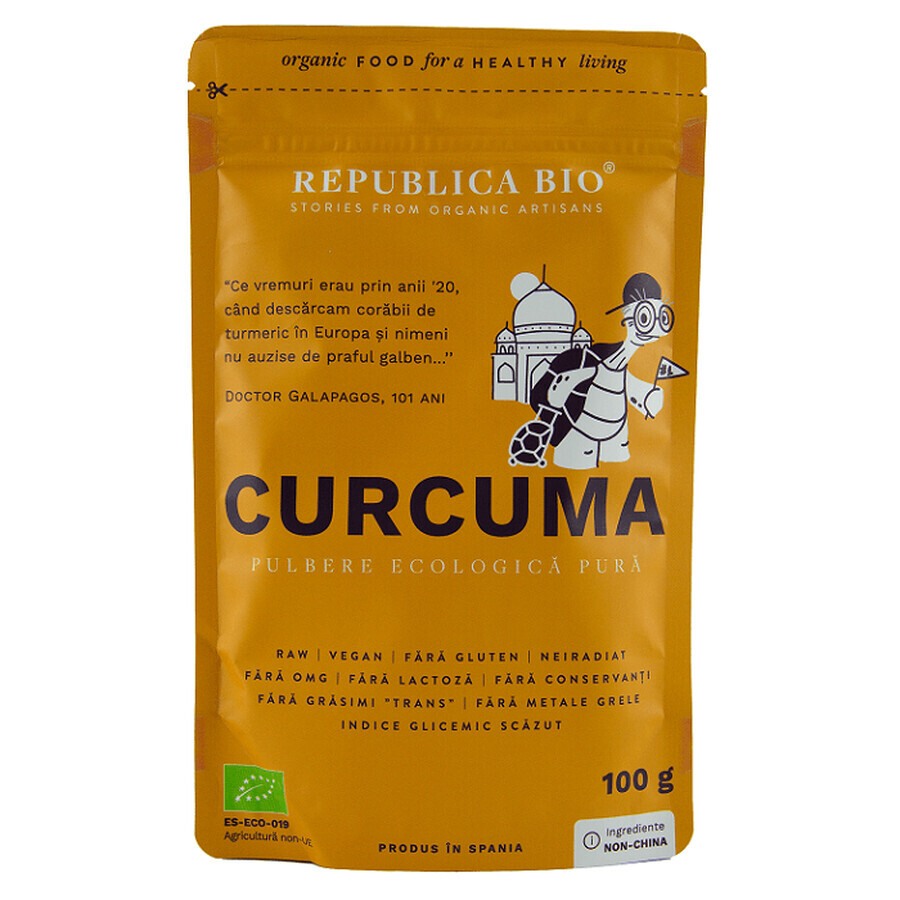 Organic Turmeric powder, 100 g, Republica Bio