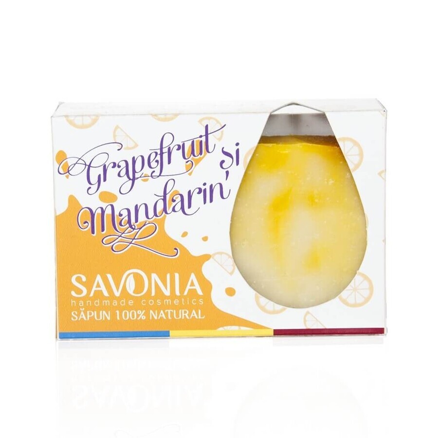 Grapefruit and mandarin soap, 90 g, Savonia