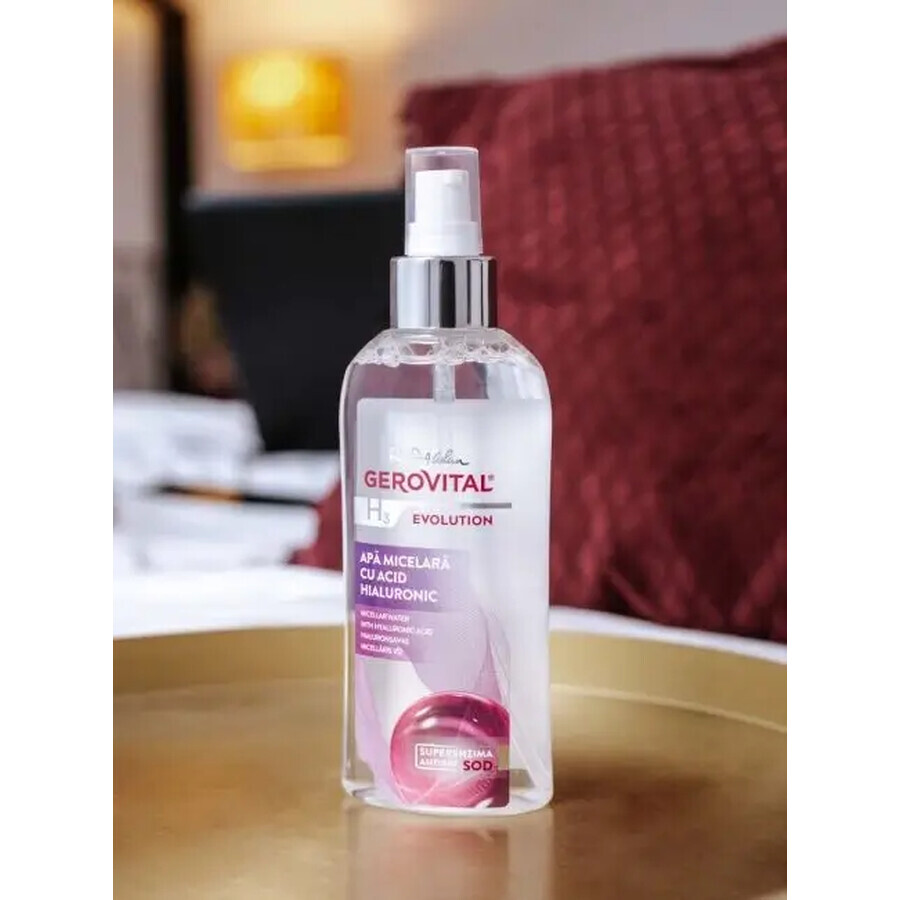 Micellar water with hyaluronic acid Gerovital H3 Evolution, 150 ml, Farmec