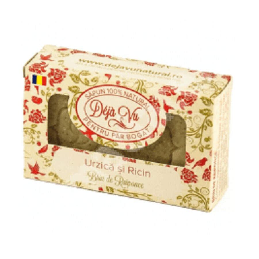 Natural soap with nettle and castor, 90 g, Deja Vu