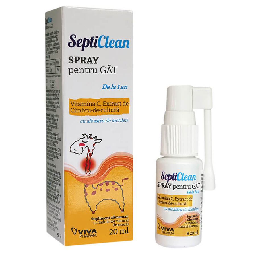 Septiclean throat spray, 20 ml, Viva Pharma