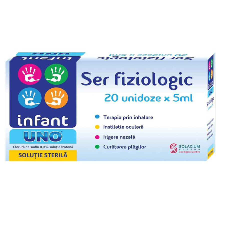 Physiological serum Infant Uno, 20 monodoses, Solacium Pharma