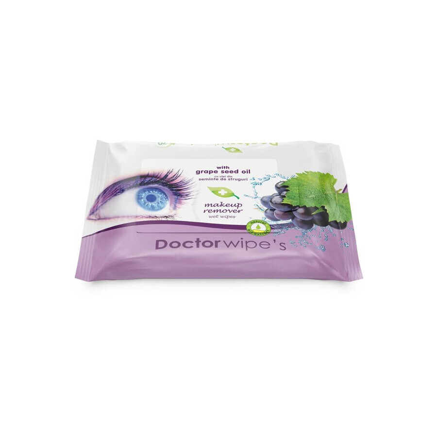 Buy Cleansing wipes with grape seed extract, 20 pieces, Doctor Wipe's Cleansing wipes with grape seed extract, 20 pieces, Doctor Wipe's