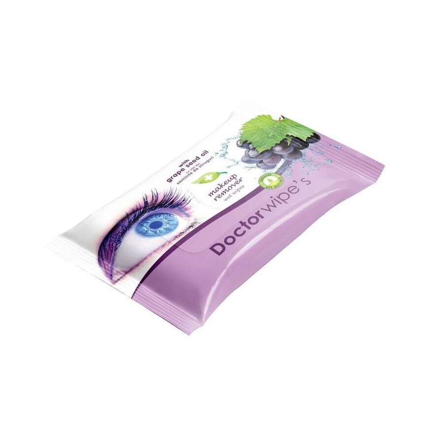 Cleansing wipes with grape seed extract, 20 pieces, Doctor Wipe's Cleansing wipes with grape seed extract, 20 pieces, Doctor Wipe's
