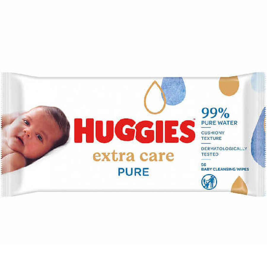 Buy Pure Extra Care Wet Wipes, 56 pieces, Huggies Pure Extra Care Wet Wipes, 56 pieces, Huggies