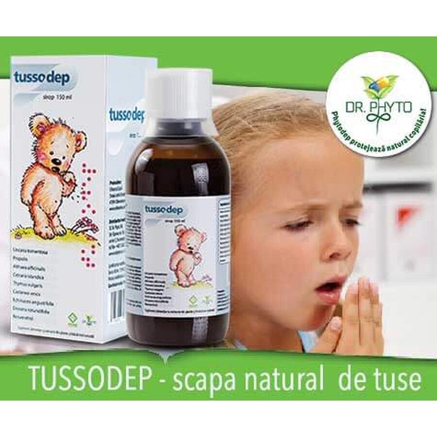 Tussodep cough syrup for children, 150 ml, Dr. Phyto