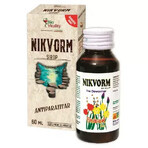 Nikvorm syrup for the elimination of intestinal parasites Bio Vitality, 60 ml Nikvorm syrup for the elimination of intestinal parasites Bio Vitality, 60 ml