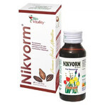 Nikvorm syrup for the elimination of intestinal parasites Bio Vitality, 60 ml Nikvorm syrup for the elimination of intestinal parasites Bio Vitality, 60 ml