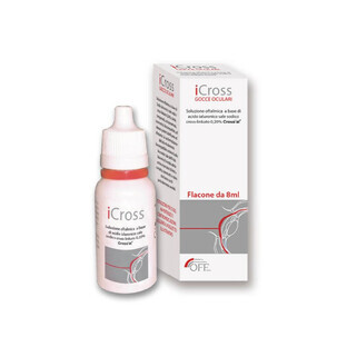 iCross Lubricating Eye Drops, 8 ml, Off Italia