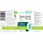 Spirulina Bio 1000 mg, 90 tablets, Rotta Natura Spirulina Bio 1000 mg, 90 tablets, Rotta Natura