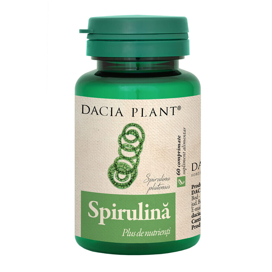 Spirulina, 60 comprimidos, Dacia Plant