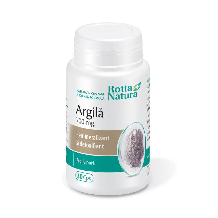 Clay 700mg, 30 capsules, Rotta Natura