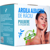 Blue clay of raciu powder, 500 g, Romcos Impex