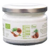 Cold pressed virgin coconut oil, 220 ml, Obio