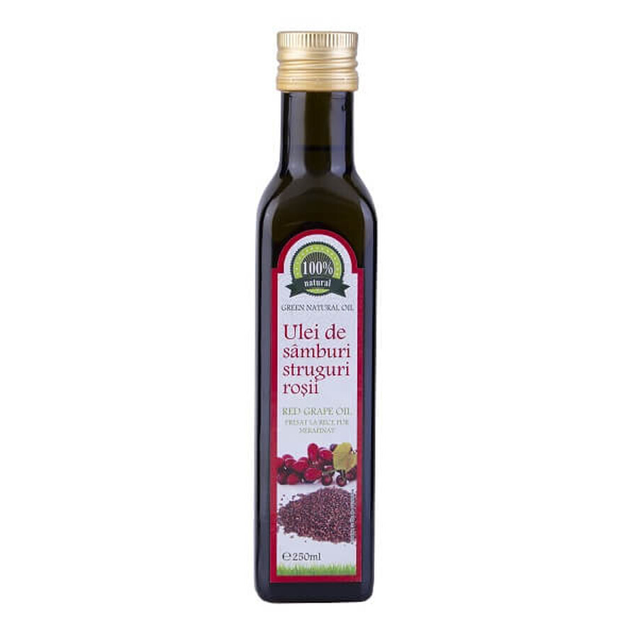 Pure unrefined cold pressed red grape seed oil, 250 ml, Carmita Classic