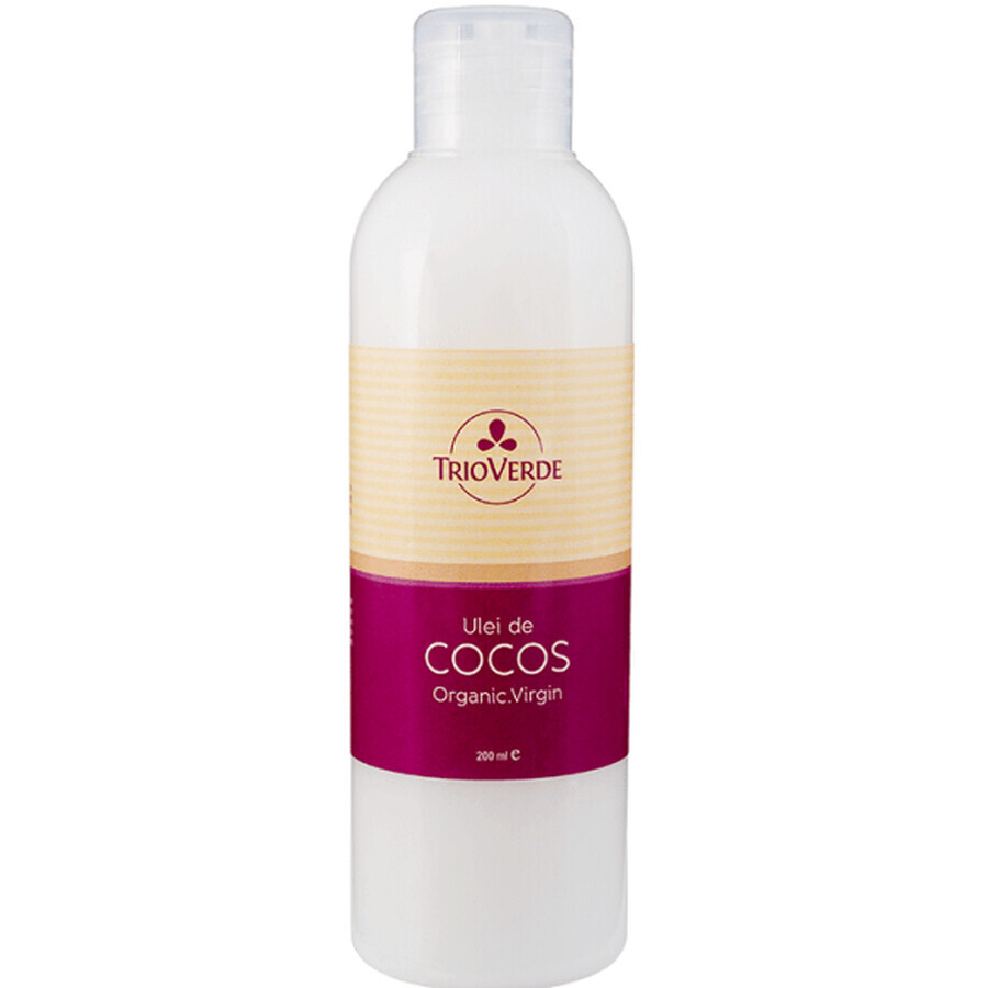 Organic coconut oil, 200 ml, Trio Verde