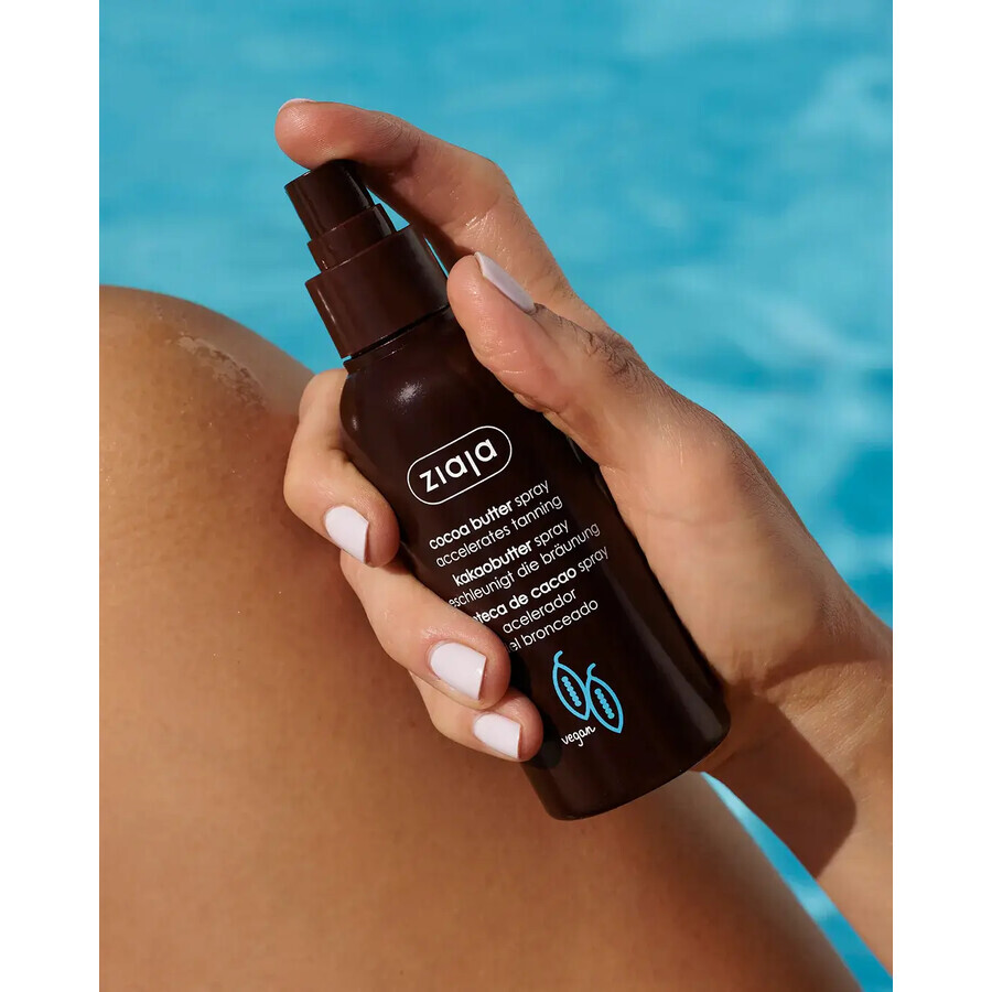 Spray oil for intense tan with cocoa butter, 100 ml, Ziaja Spray oil for intense tan with cocoa butter, 100 ml, Ziaja
