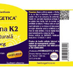 Natural Vitamin K2 MK7 120mcg, 60 capsules, Herbagetica Natural Vitamin K2 MK7 120mcg, 60 capsules, Herbagetica