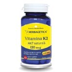 Natural Vitamin K2 MK7 120mcg, 60 capsules, Herbagetica Natural Vitamin K2 MK7 120mcg, 60 capsules, Herbagetica