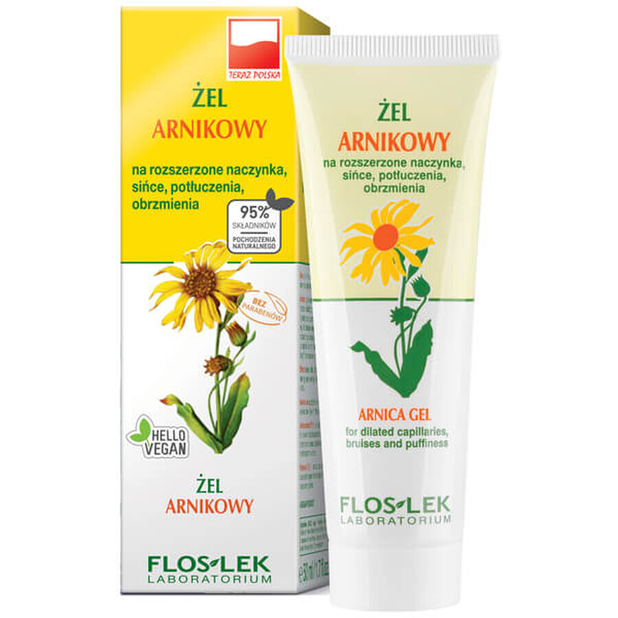 Buy Flos-Lek, Arnica gel for dilated capillaries and bruises, 50 ml Flos-Lek, Arnica gel for dilated capillaries and bruises, 50 ml