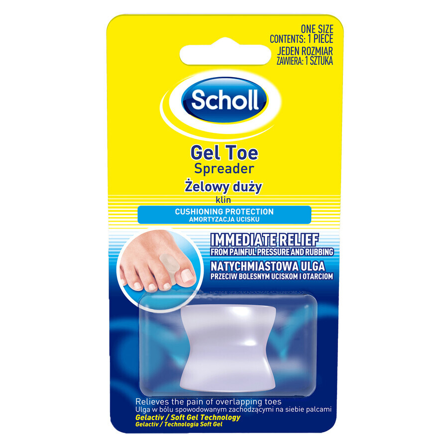 Scholl gel interdigital strap, large, 1 piece