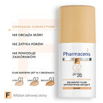 Pharmaceris F Coverage-Correction, fluido a copertura fine, 02 Sand, SPF 20, 30 ml Pharmaceris F Coverage-Correction, fluido a copertura fine, 02 Sand, SPF 20, 30 ml