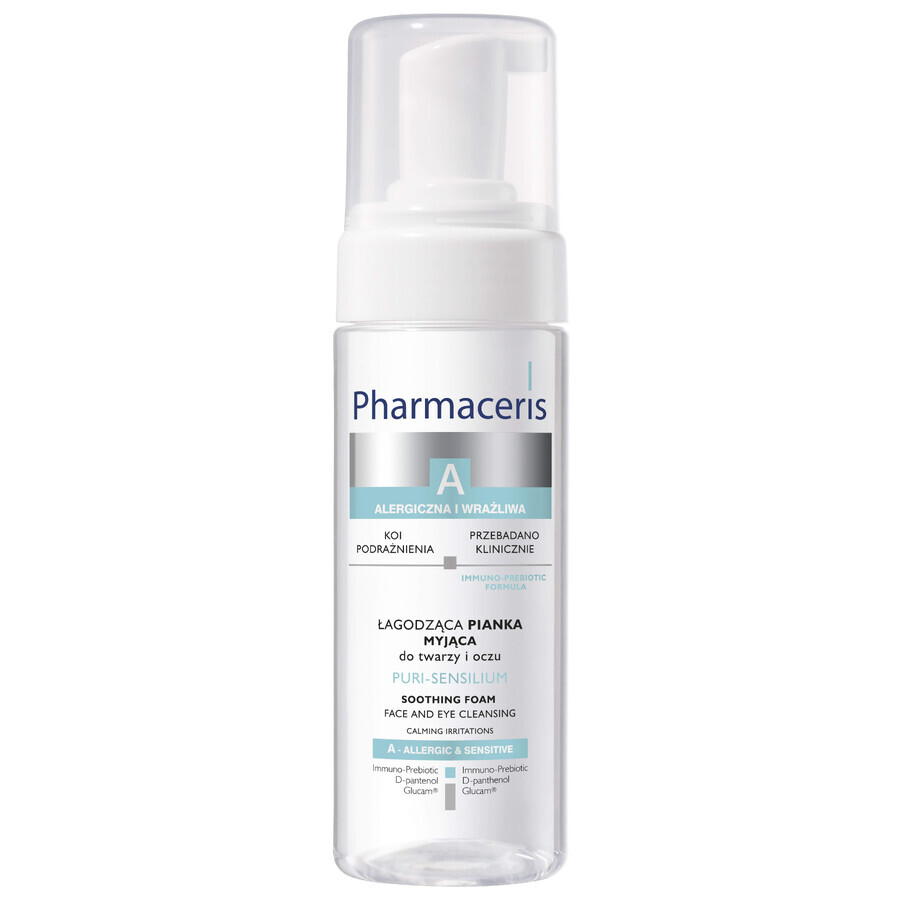 Schiuma Viso e Occhi Pharmaceris A, Puri-Sensilium, Calmante, 150 ml