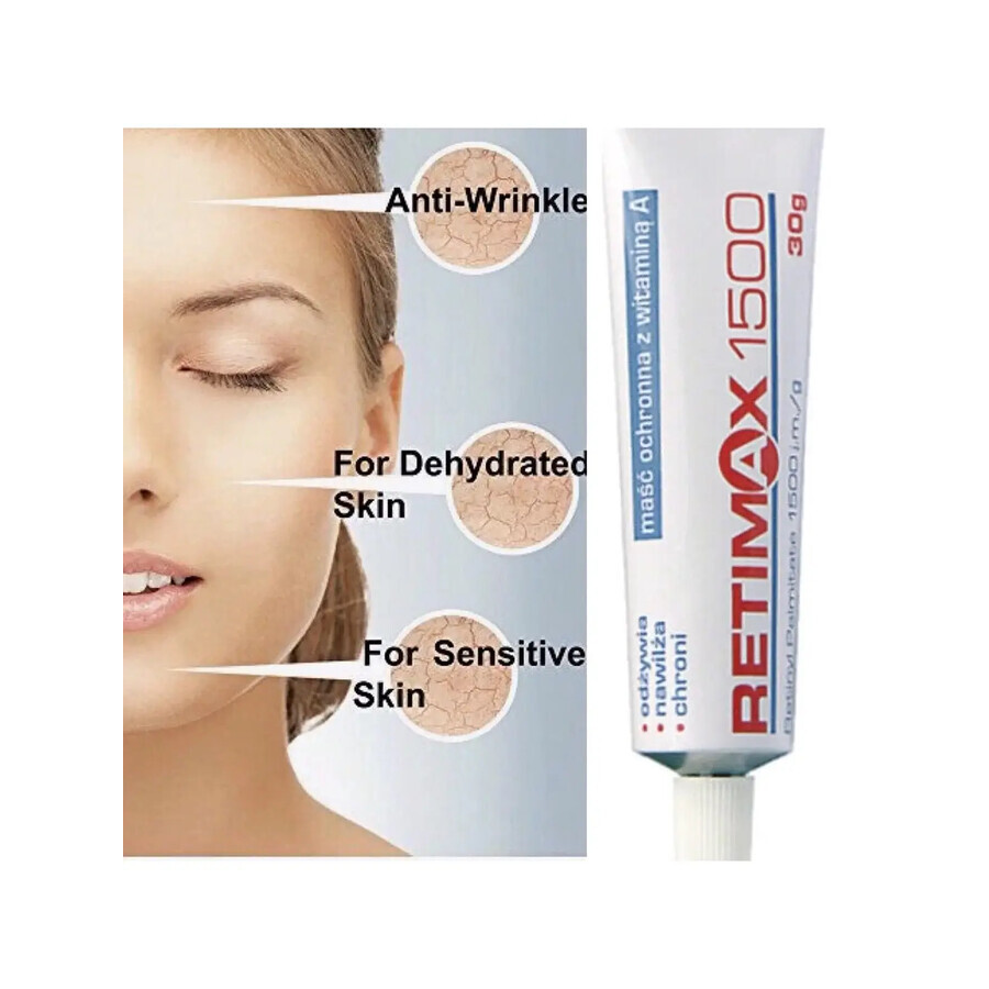 Retimax 1500, beschermende zalf met vitamine A, 30 g