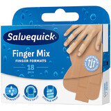 Salvequick Finger Mix, flexible finger patches, 18 pieces