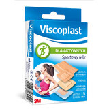 Viscoplast plasters, Sports Mix, 15 pieces