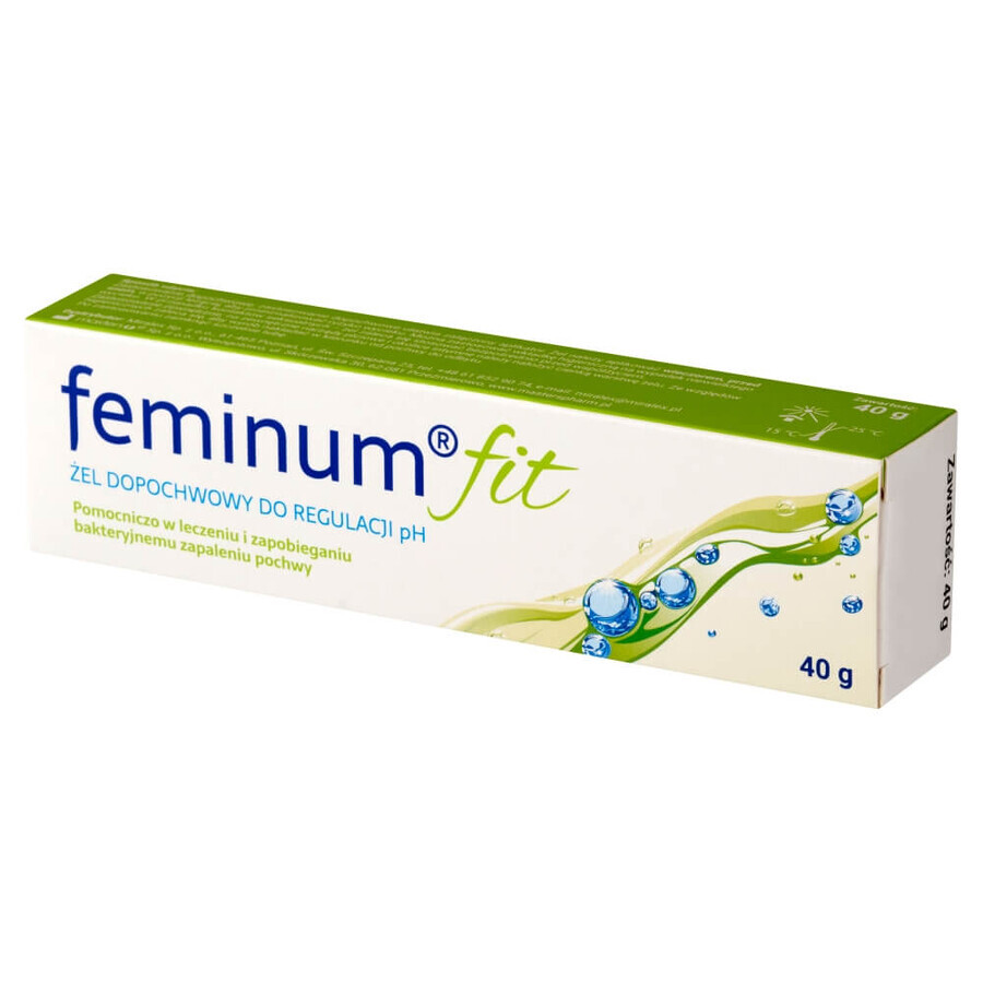 Feminum fit, vaginal gel for pH regulation, 40 g