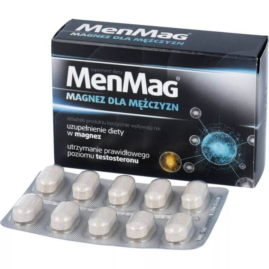 MenMag, magnesium for men, 30 tablets
