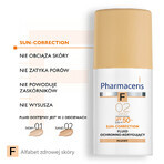 Pharmaceris F Sun-Correction, fluido protettivo e correttivo, 02 Sand, SPF 50+, 30 ml Pharmaceris F Sun-Correction, fluido protettivo e correttivo, 02 Sand, SPF 50+, 30 ml