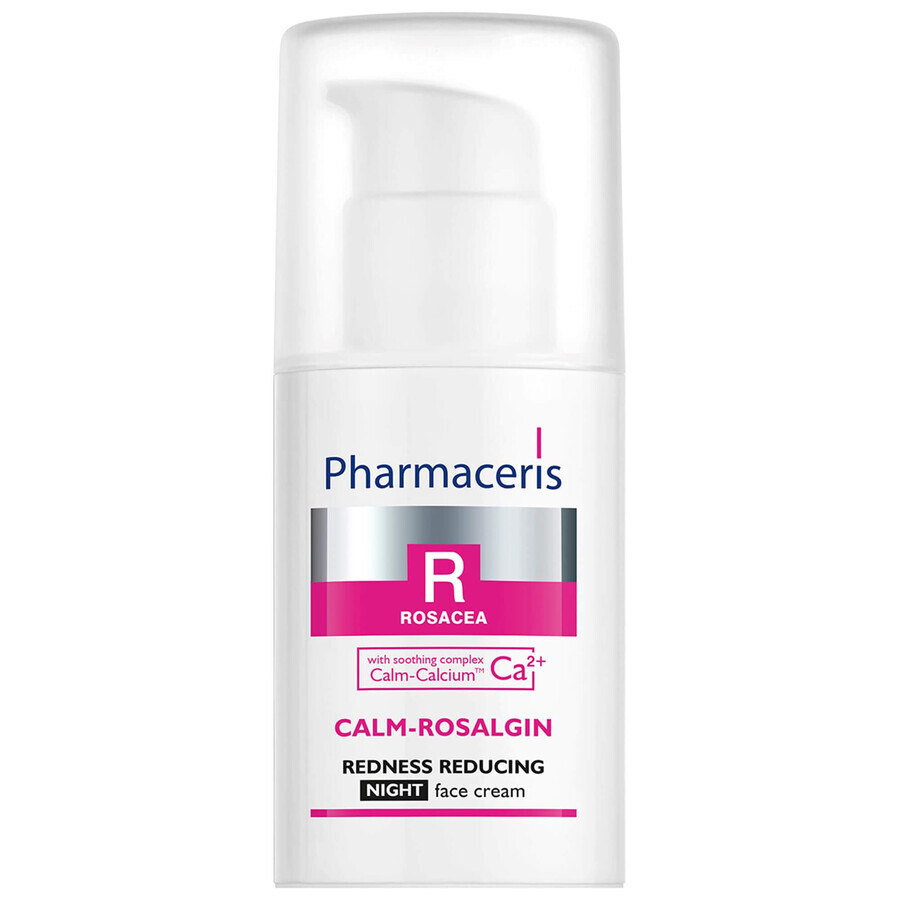 Pharmaceris R Calm-Rosalgin, crema notte antiarrossamento, 30 ml