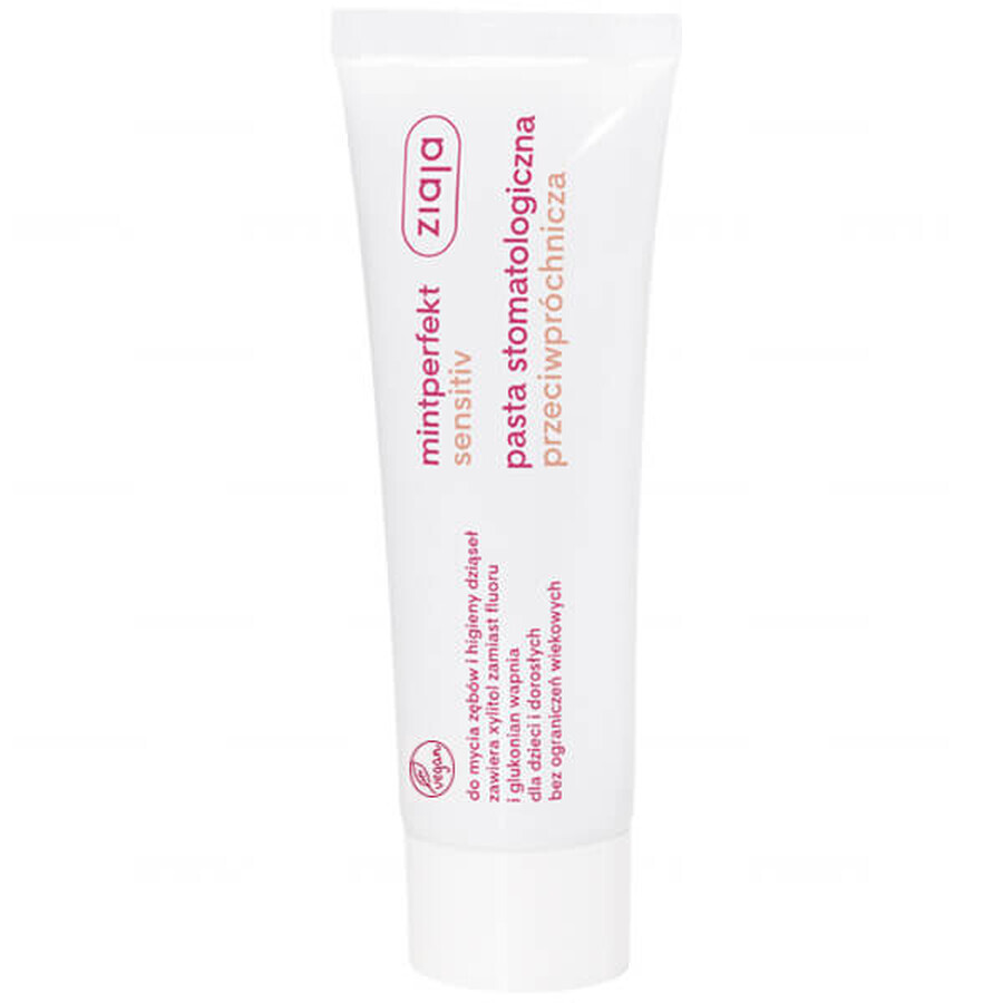 Acquista Pasta Dentifricia Ziaja Mintperfekt Sensitiv, 75 ml - Protezione anti-carie, Pulizia Efficace Denti Sensibili Pasta Dentifricia Ziaja Mintperfekt Sensitiv, 75 ml - Protezione anti-carie, Pulizia Efficace Denti Sensibili