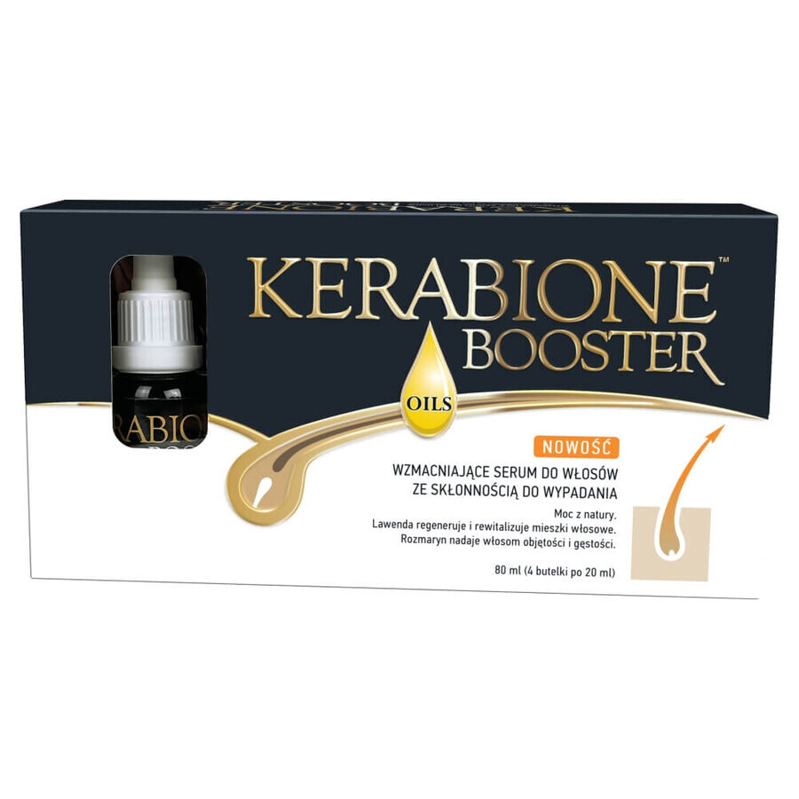 Kerabione Booster, strengthening serum for hair prone to falling, 4 x 20 ml