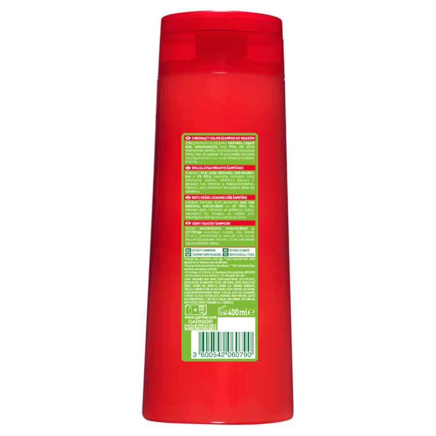 Garnier Fructis Color Resist, protection and shine shampoo, colored hair, 400 ml