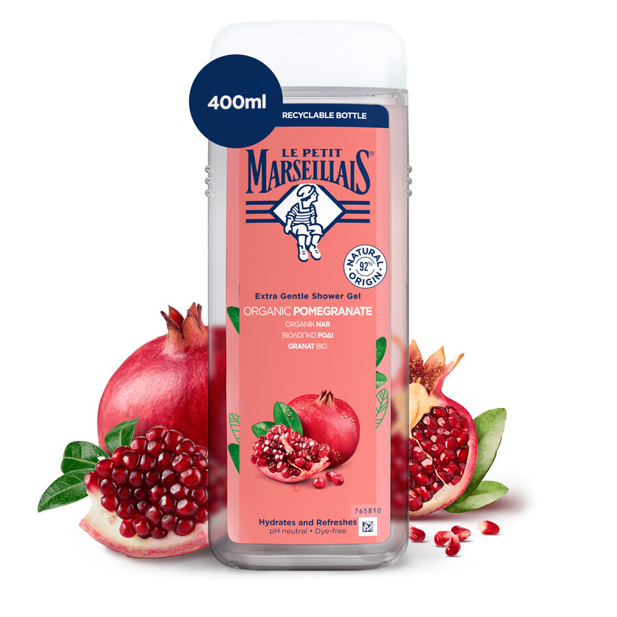 Le Petit Marseillais, shower gel, Mediterranean pomegranate, 400 ml