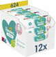 Pampers Sensitive, wet wipes, delicate skin for babies and children, 12 x 52 pieces