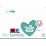 Pampers Sensitive, wet wipes, delicate skin for babies and children, 12 x 52 pieces Pampers Sensitive, wet wipes, delicate skin for babies and children, 12 x 52 pieces