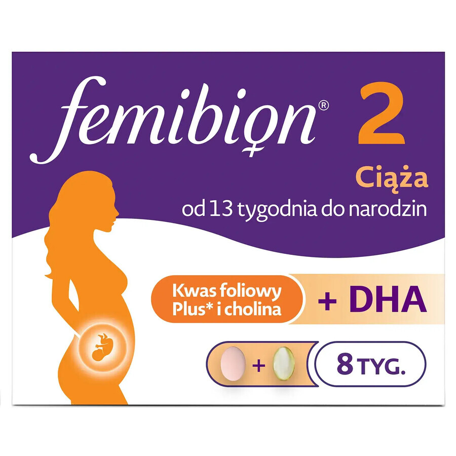 Femibion ​​2 Zwangerschap, 56 tabletten + 56 capsules