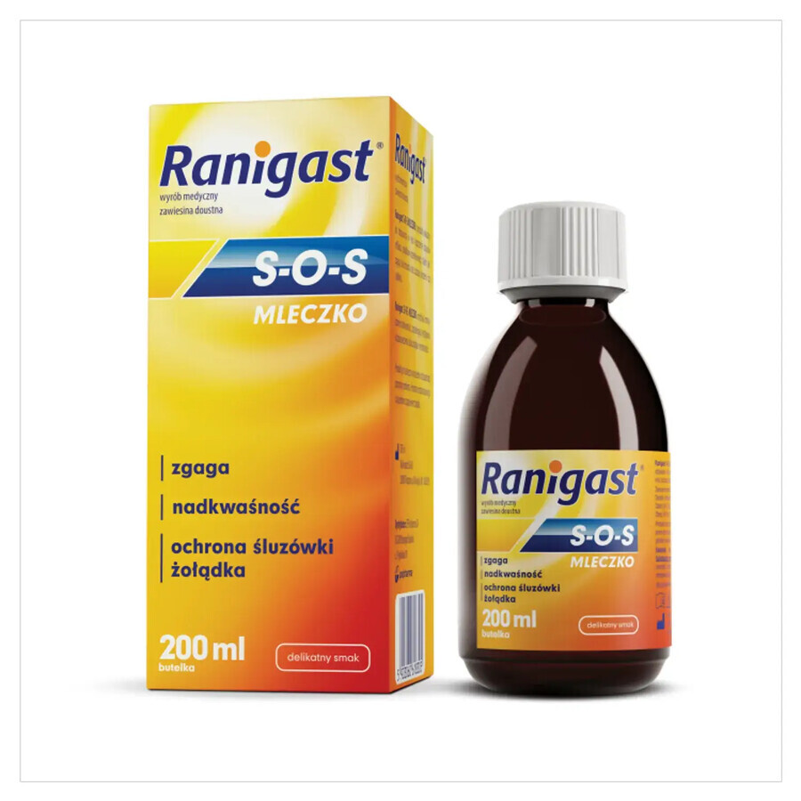 Ranigast SOS Milk, oral suspension, 200 ml